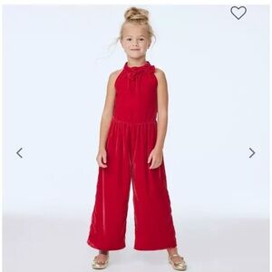 Janie and Jack Vibrant Red Kids Romper